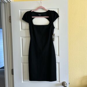 Lulus cap sleeve backless dress